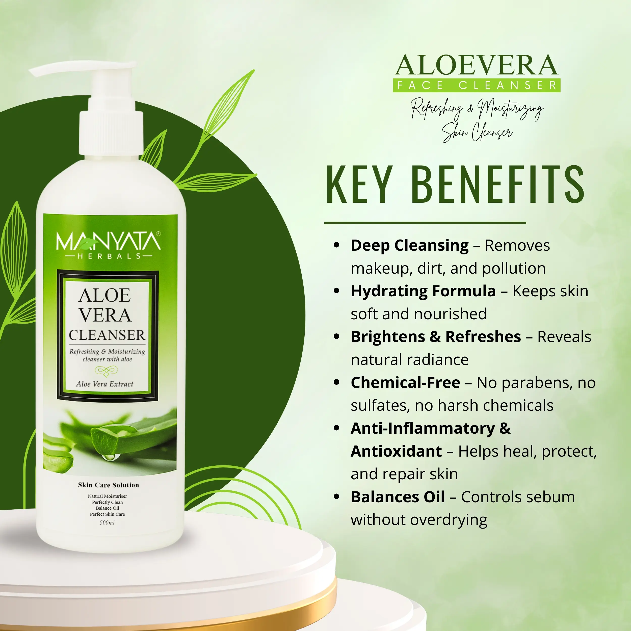 Manyata Herbal Aloe Vera Cleanser Manyata Herbal Aloe Vera Cleanser