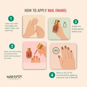 How to apply Manyata Herbal Nail Enamel