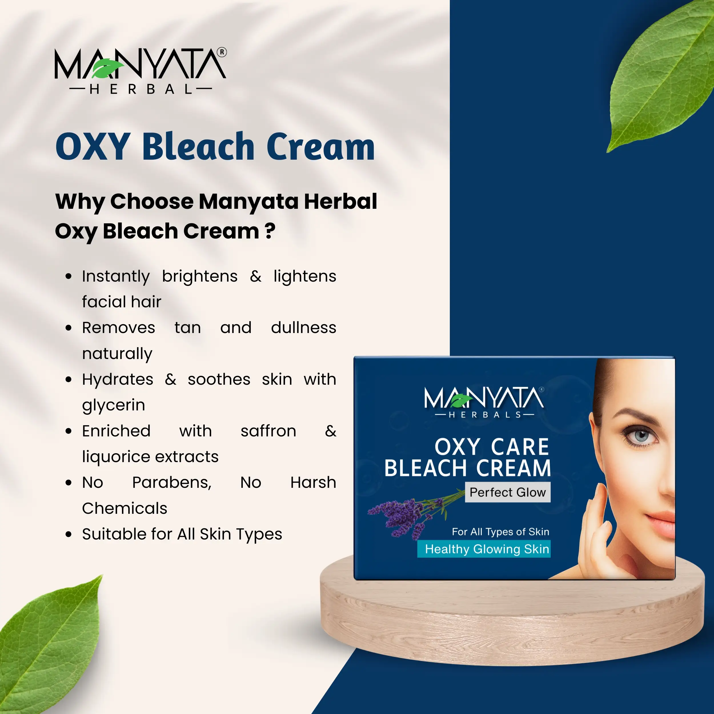 Why choose oxy Bleach Cream Why choose Manyata HErbal oxy Bleach Cream