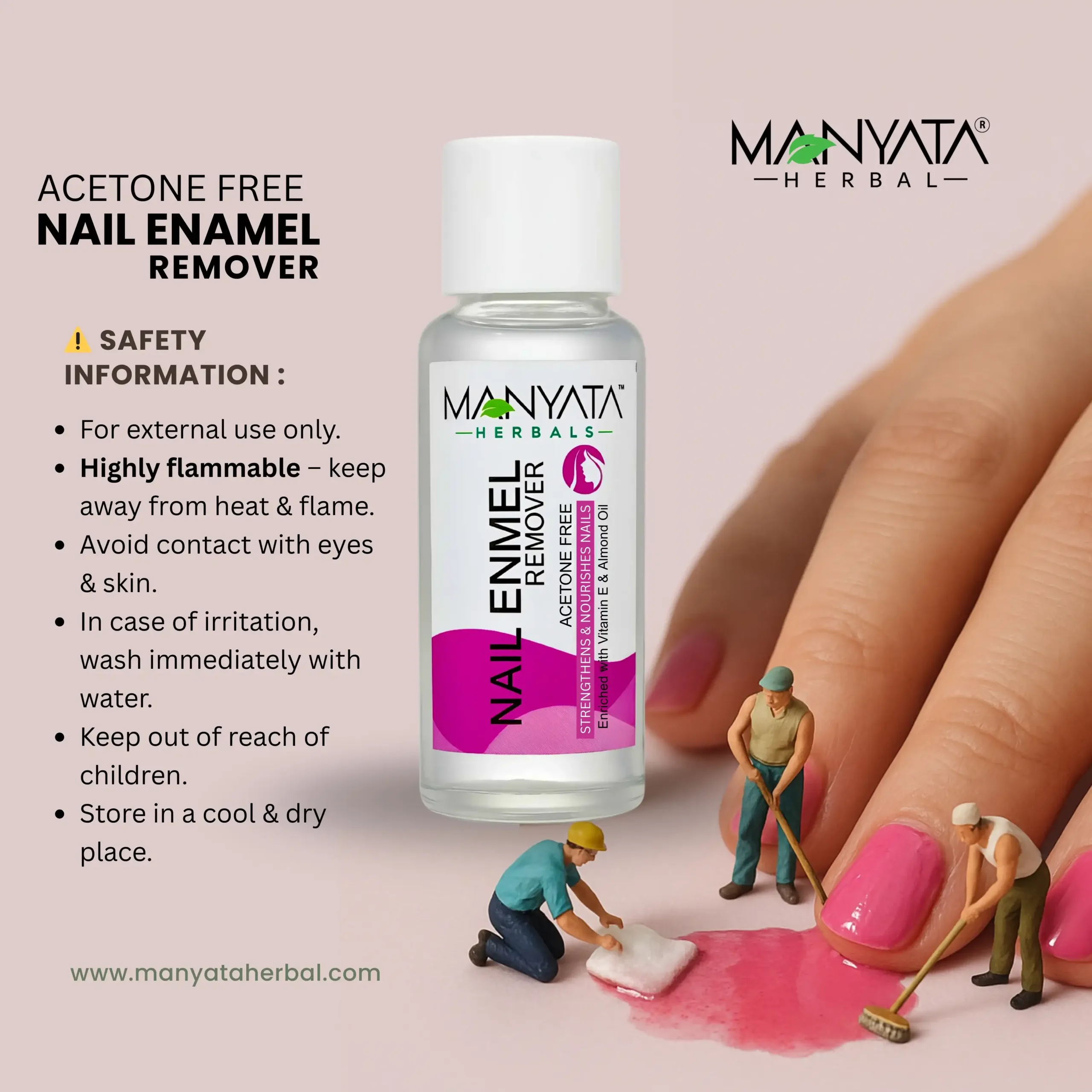Manyata Herbal Nail Enamel Remover