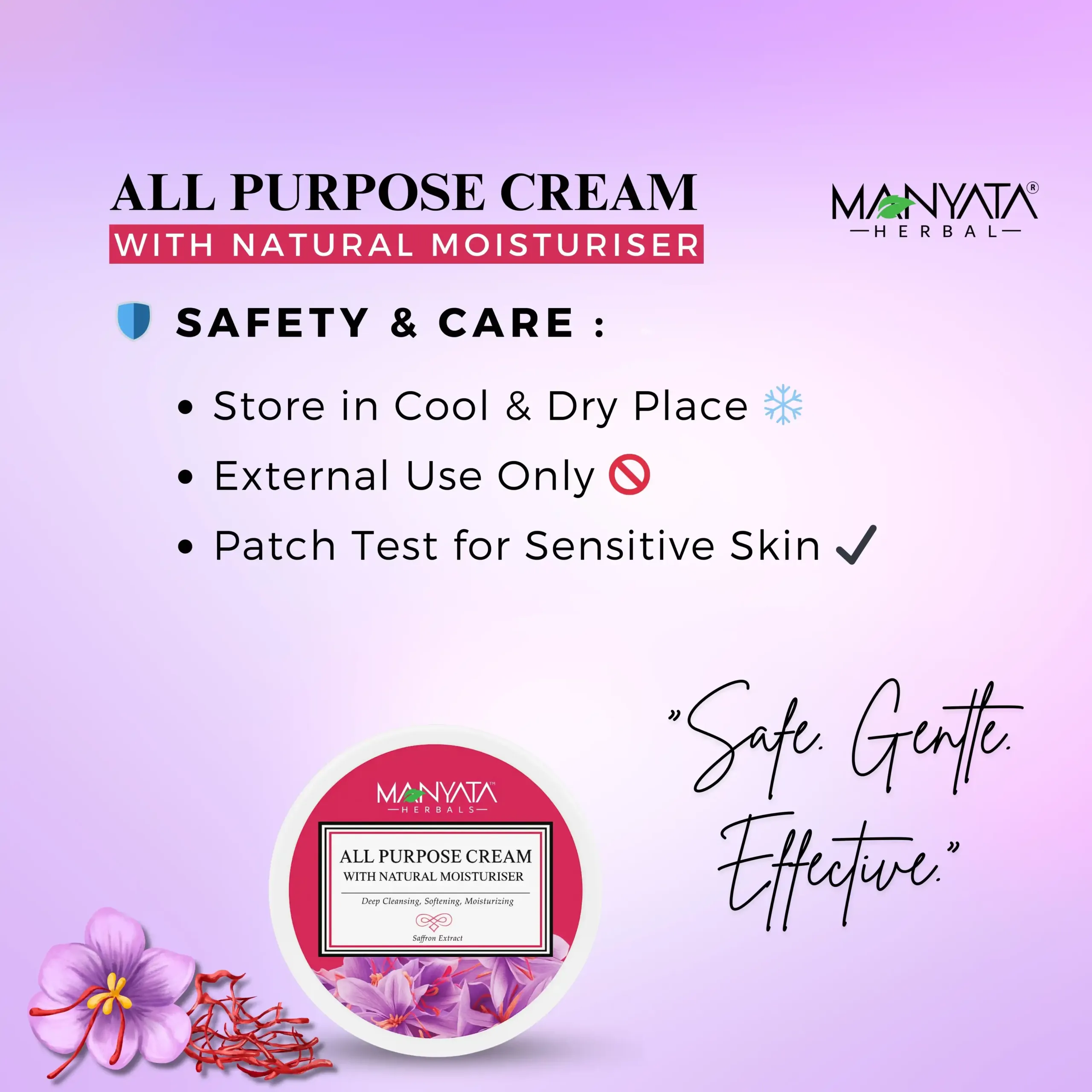 allpcream du 5 Manyata Herbal All Purpose Cream (90g) - Daily Use Moisturizer