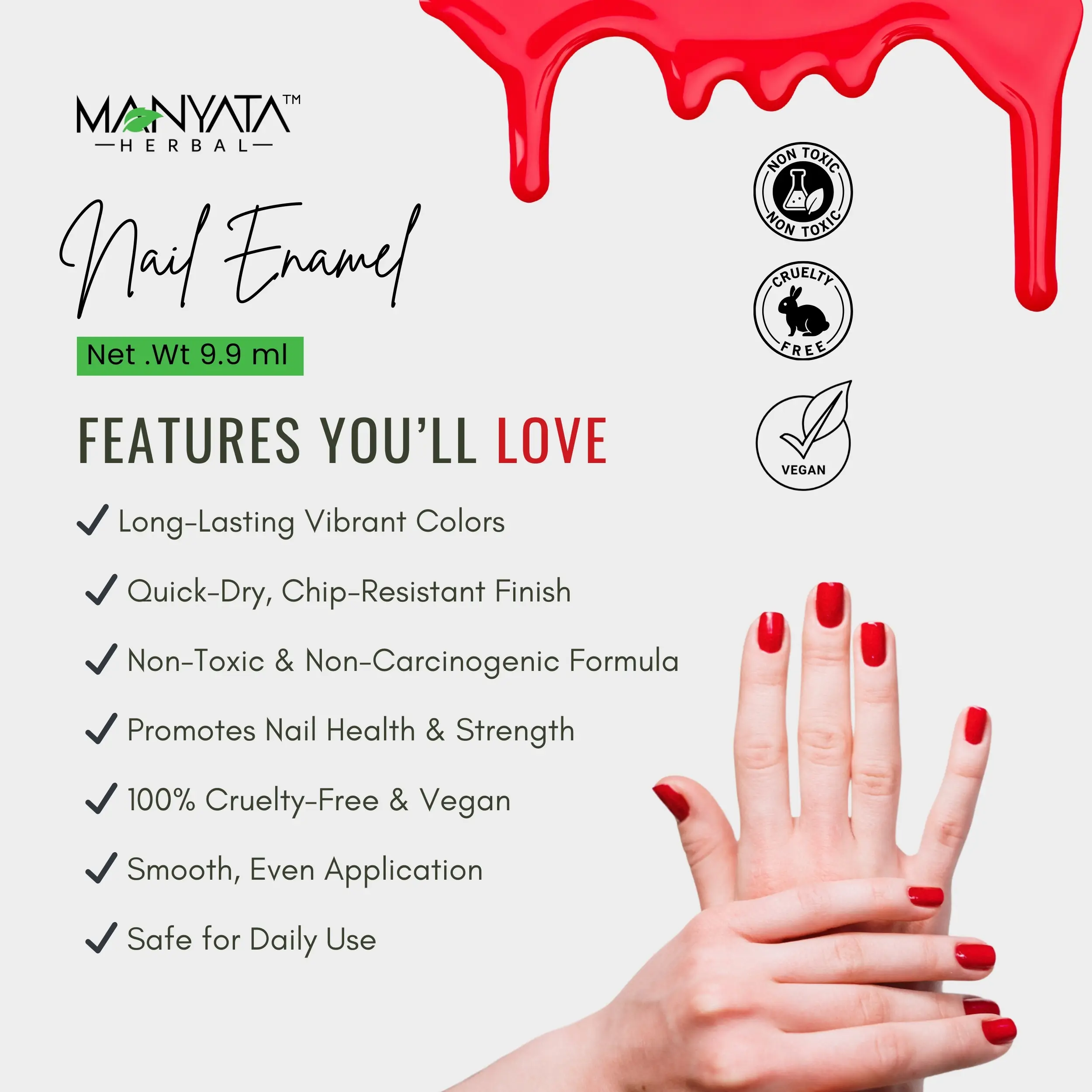 Lite Nail Paint Features