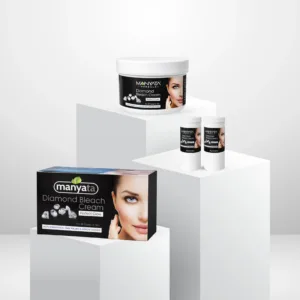 manyata herbal diamond bleach cream 250g with activator