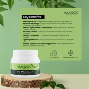 Manyata Herbal De-Tan Cream (500g)