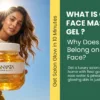 Gold Face Massage Gel Home Facial : Get a luxury salon gold facial at home with Real gold leaf, aloe vera, rose water & pineapple extract — glowing skin in just 10 minutes.