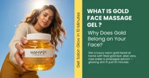 Gold Face Massage Gel Home Facial : Get a luxury salon gold facial at home with Real gold leaf, aloe vera, rose water & pineapple extract — glowing skin in just 10 minutes.