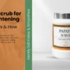 Manyata Herbal Papaya Scrub for Skin Brightening skin with walnut particles and papaya oil. Effective tan removal, deep exfoliation, and glowing skin in just 2-3 sessions per week.
