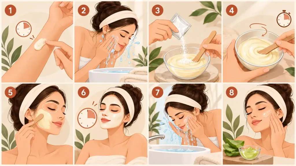 Best Bleach Cream for Face in India : Step-by-Step: How to Apply Bleach Cream at Home